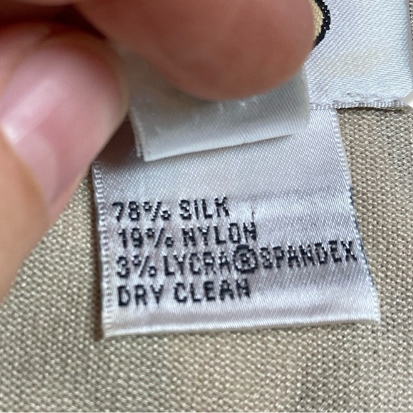 ⭐️TALBOTS Silk Brown Leaf Prink Tank Top - Picture 4 of 6